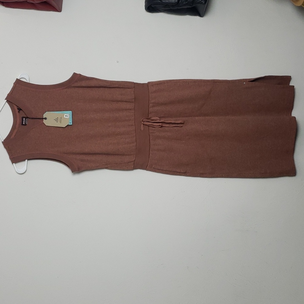 NWT Prana Brown Cozy Up Beach Hopper Dress - Picture 3 of 12